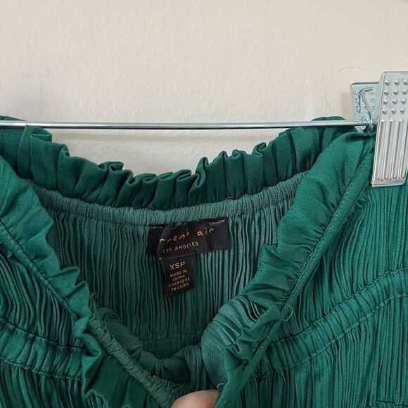 Anthropologie Bouquet Eyelash Scoopneck Sweater + Green Maxi Skirt - Picture 5 of 8